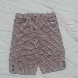 Girls plaid shorts.